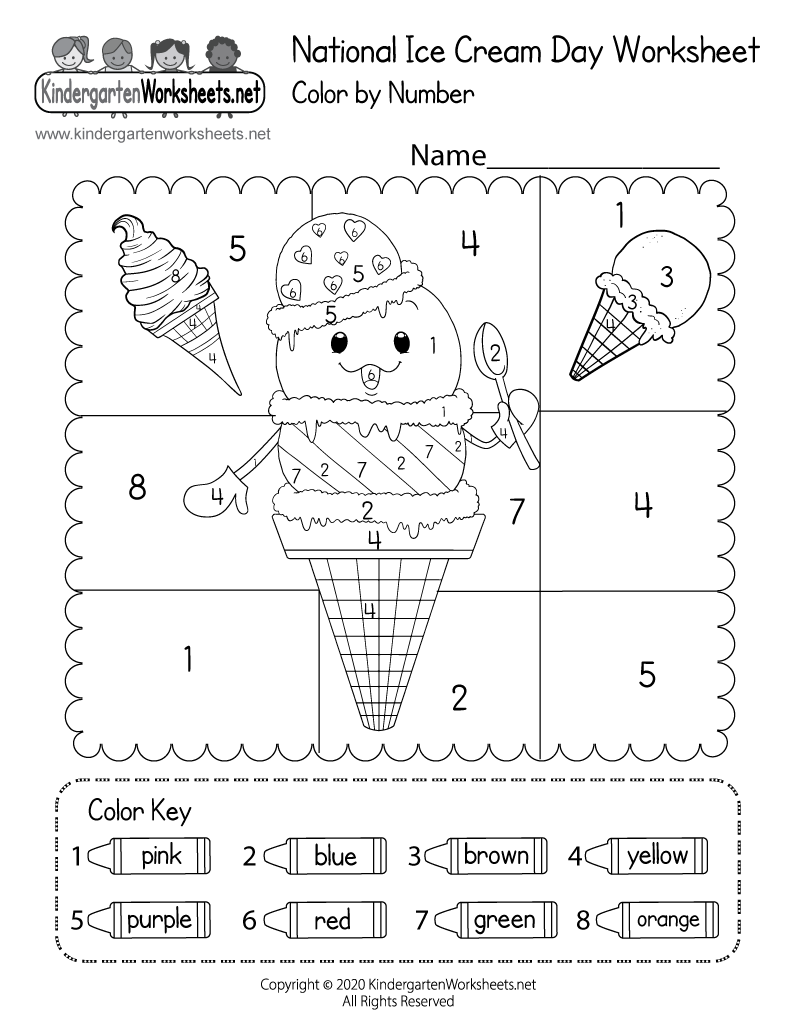 Free Printable National Ice Cream Day Worksheet Free Printable National Ice Cream Day Worksheet