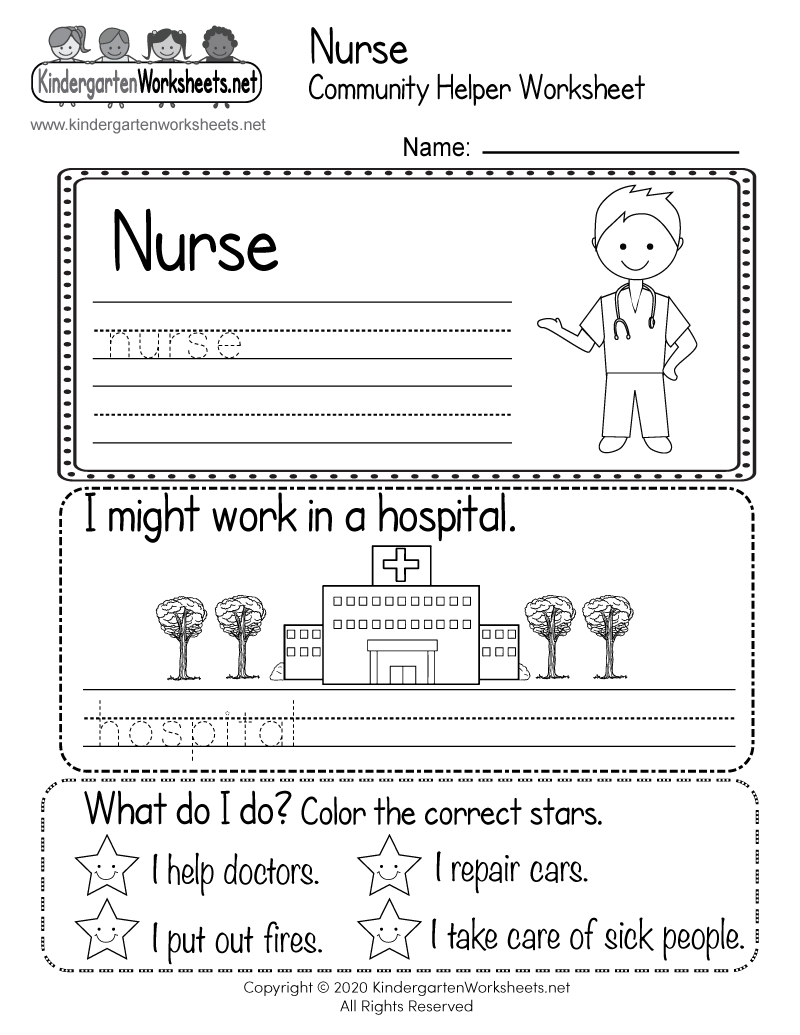 Community Helpers Worksheets Free Printable