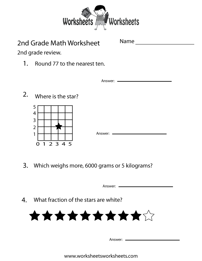 2nd Grade Free Printable Worksheets