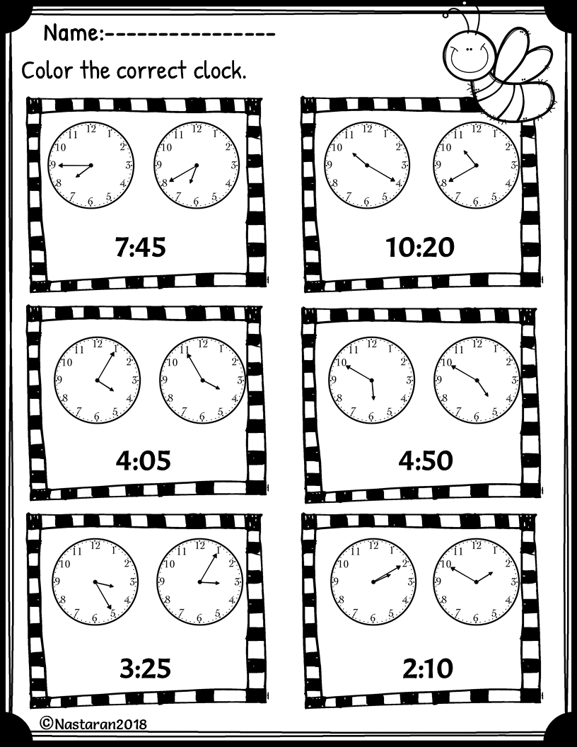 Free Printable Telling Time Worksheets Kiddoworksheets Worksheets Library