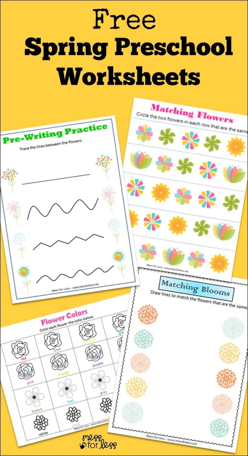 Free Printable Spring Worksheets For Preschoolers