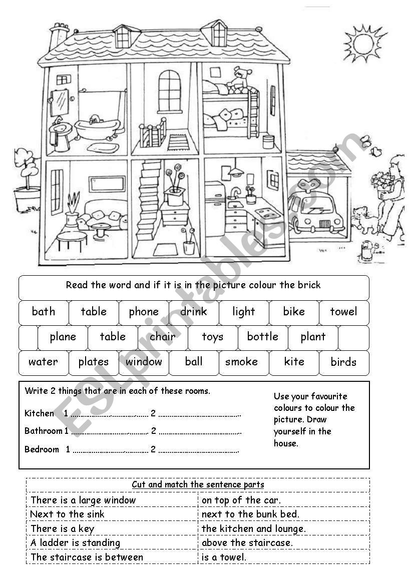 Home ESL Worksheet By RitaWi
