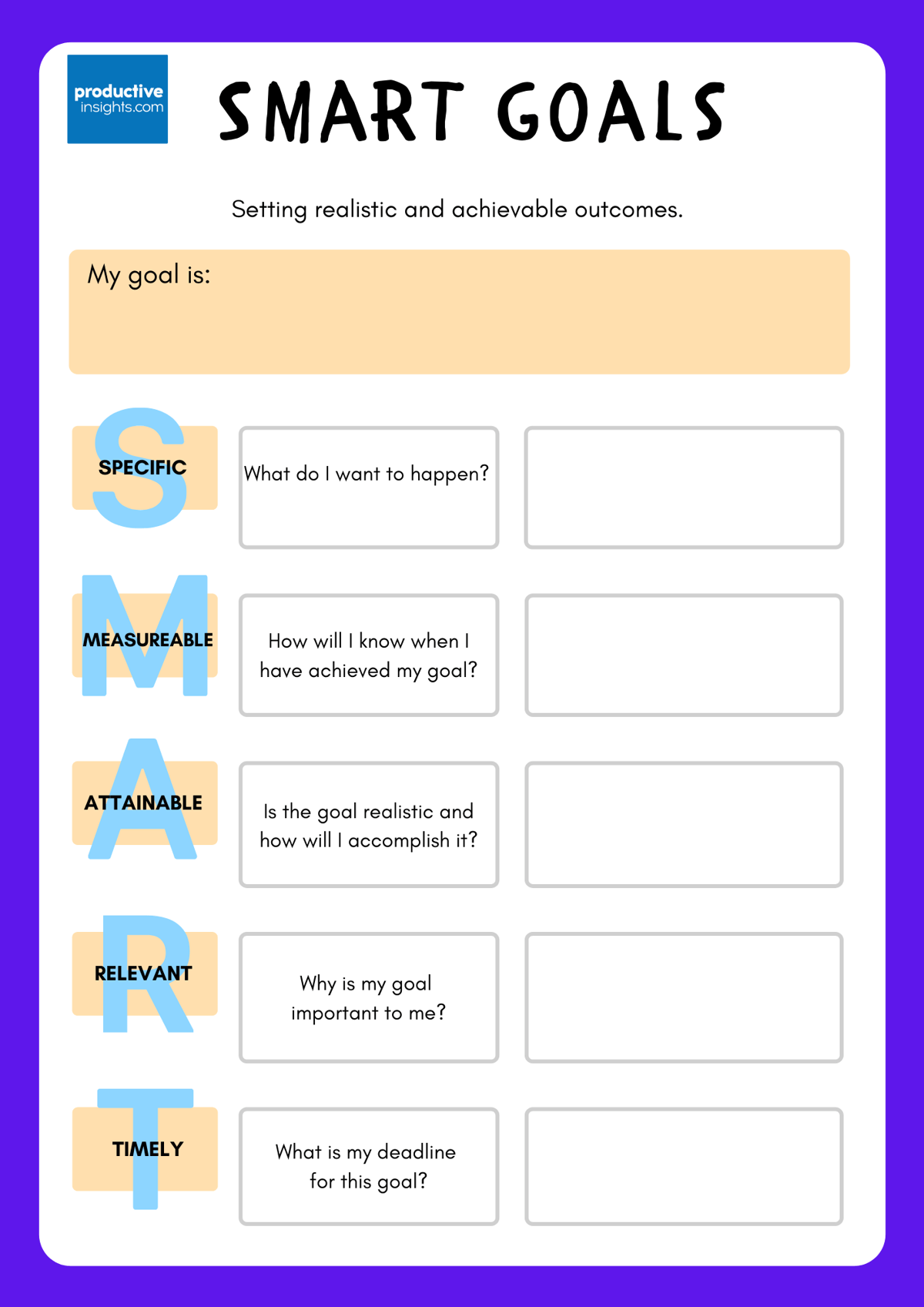How To Set SMART Goals For 2025 Worksheet Included 