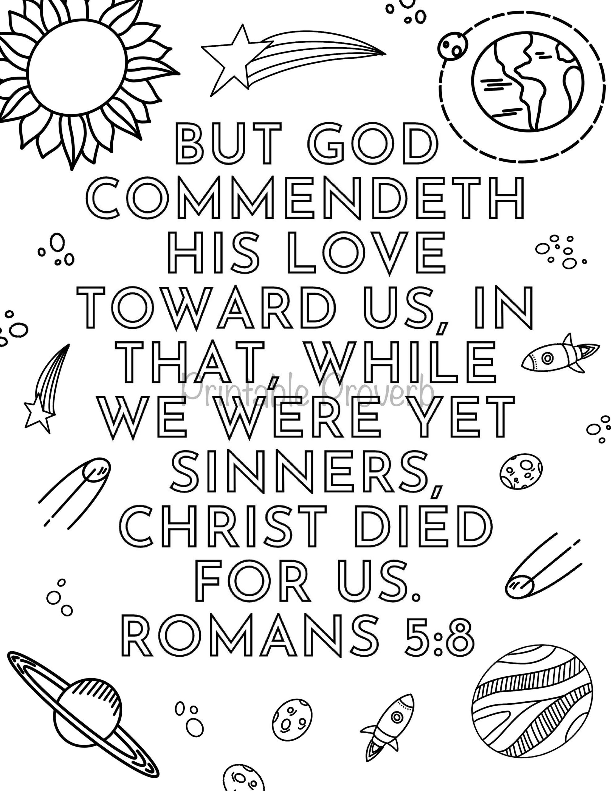 KJV Bible Verse Coloring Sheets Verse Memorization Homeschool Preschool Elementary Sunday School Kids Room Decor Quiet Work Etsy