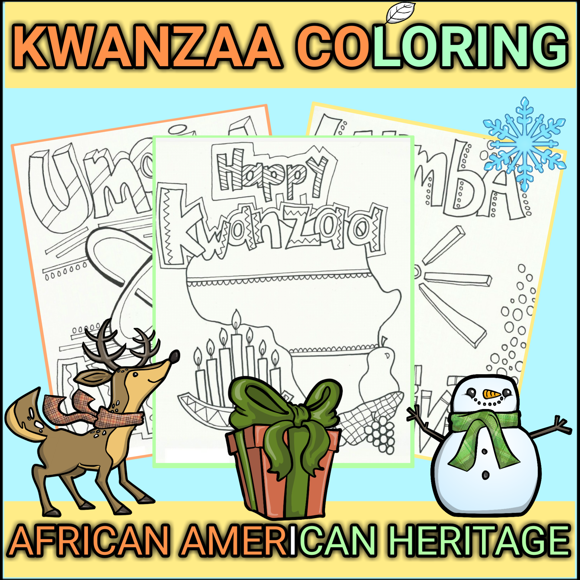Kwanzaa Colouring Pages Activities Printables Worksheets For Kids Holidays And New Year Teaching Resources