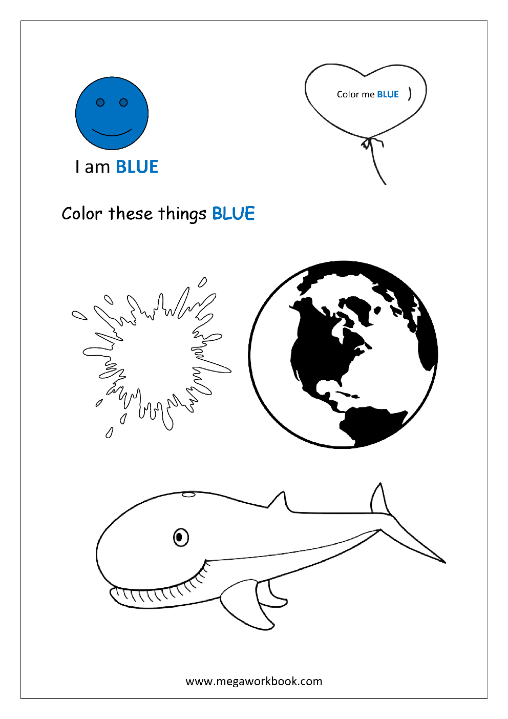Learn Colors Coloring Pages Color The Things That Are Red Green 