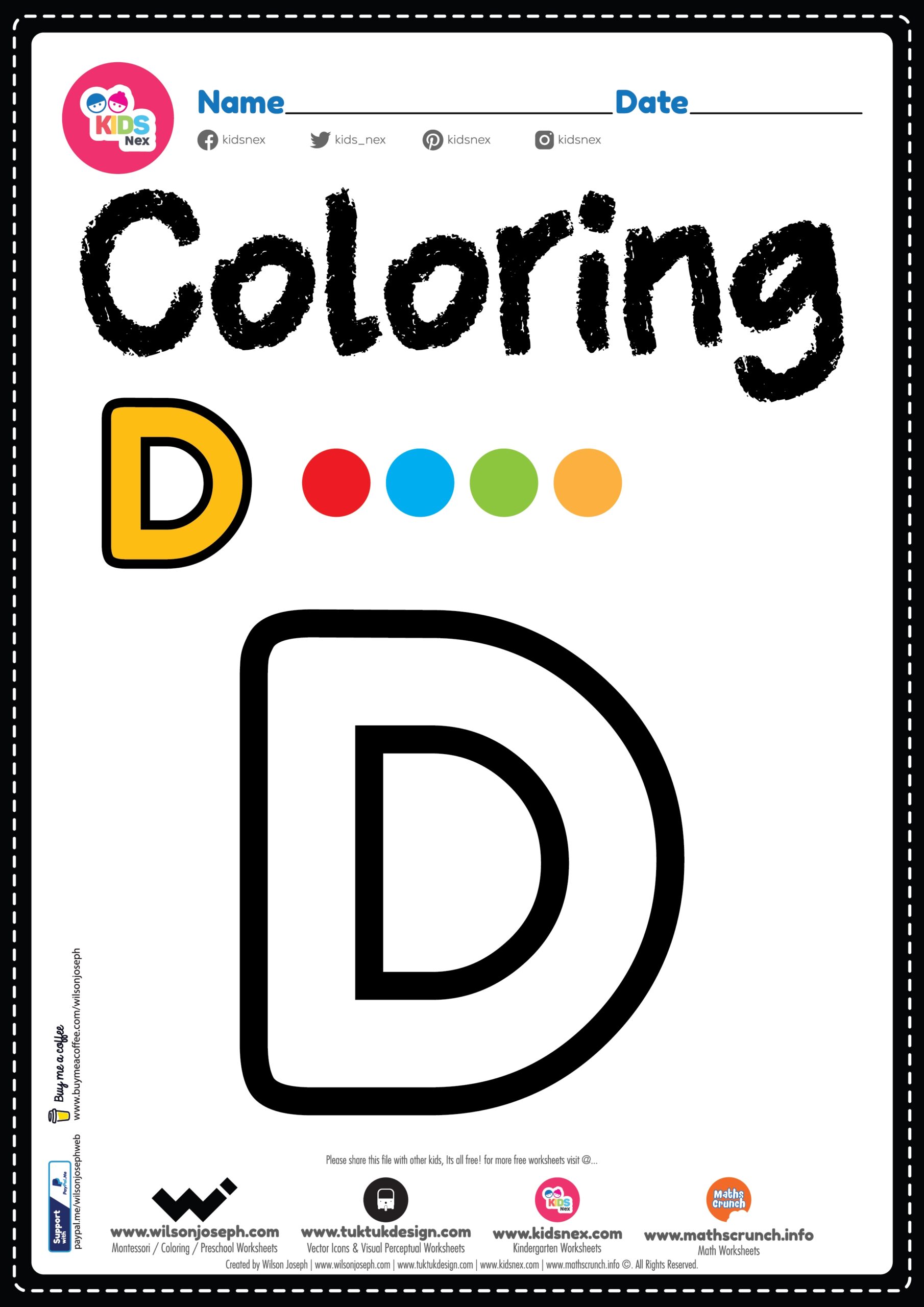 Letter D Worksheets Pdf Free Printables Letter D Worksheets Pdf Free Printables