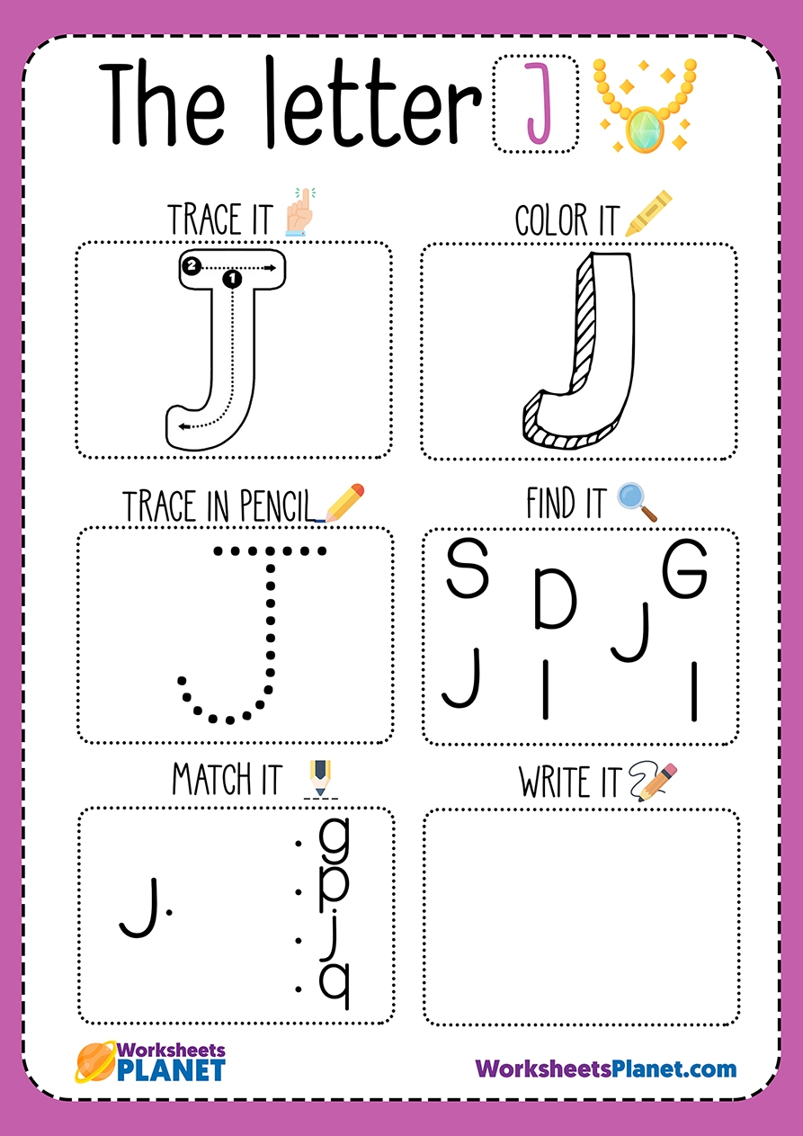 Letter J Worksheet Letter J Worksheet