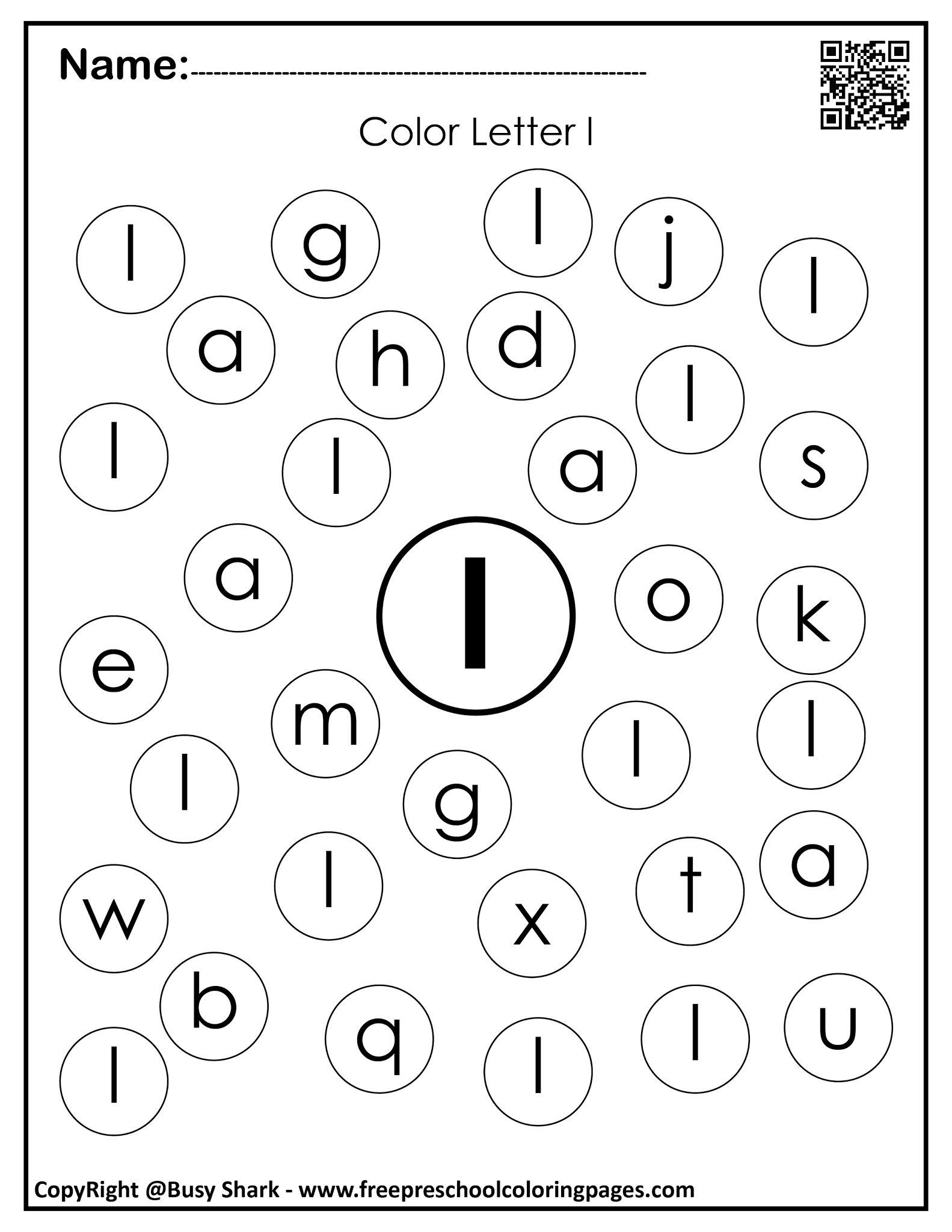Letter L 10 Free Dot Markers Coloring Pages 
