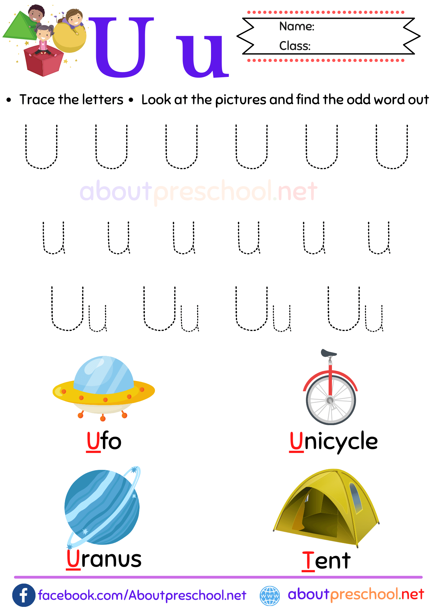 Letter U Archives About Preschool