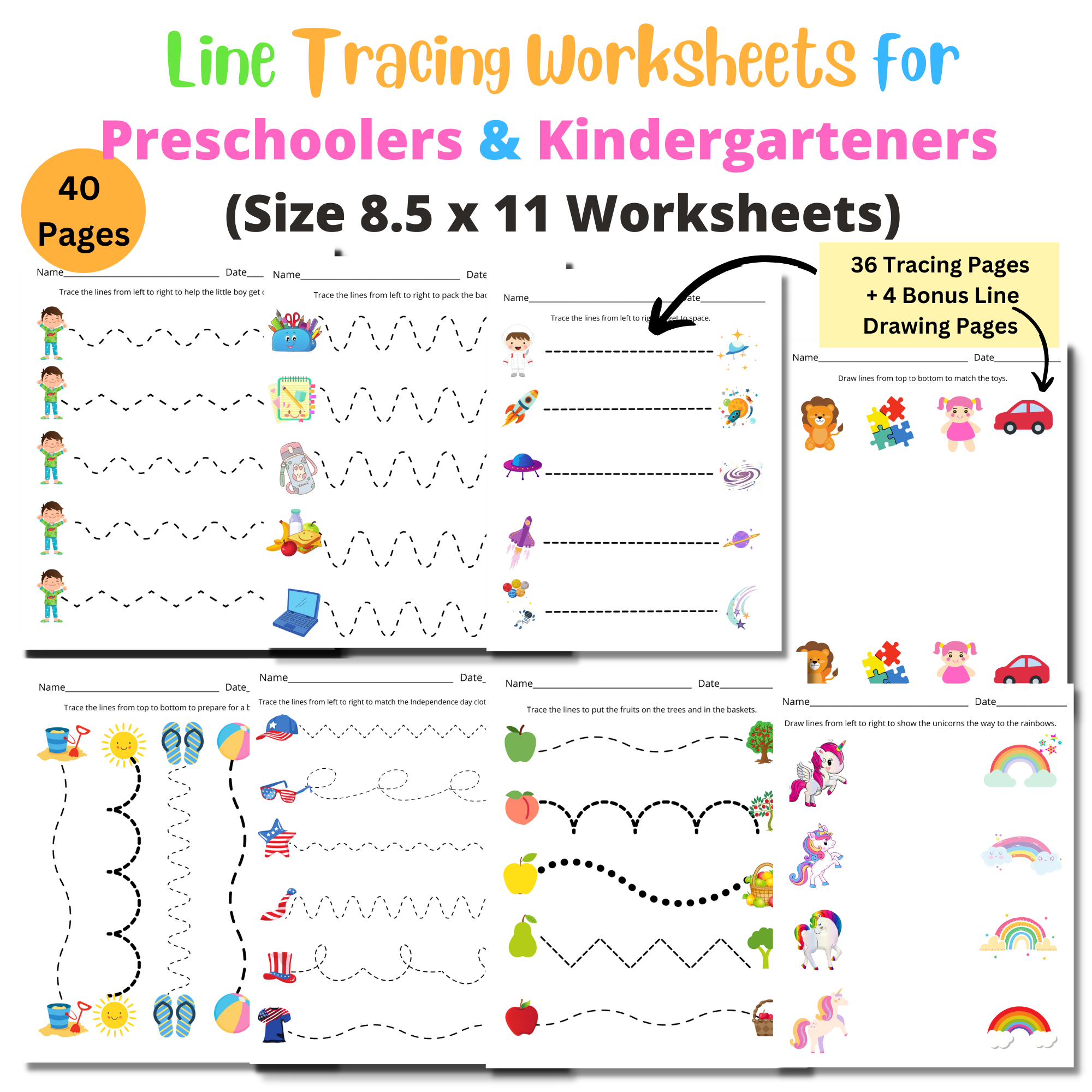 Line Tracing Worksheets Handwriting Practice For Kids At Home With Zan Printables