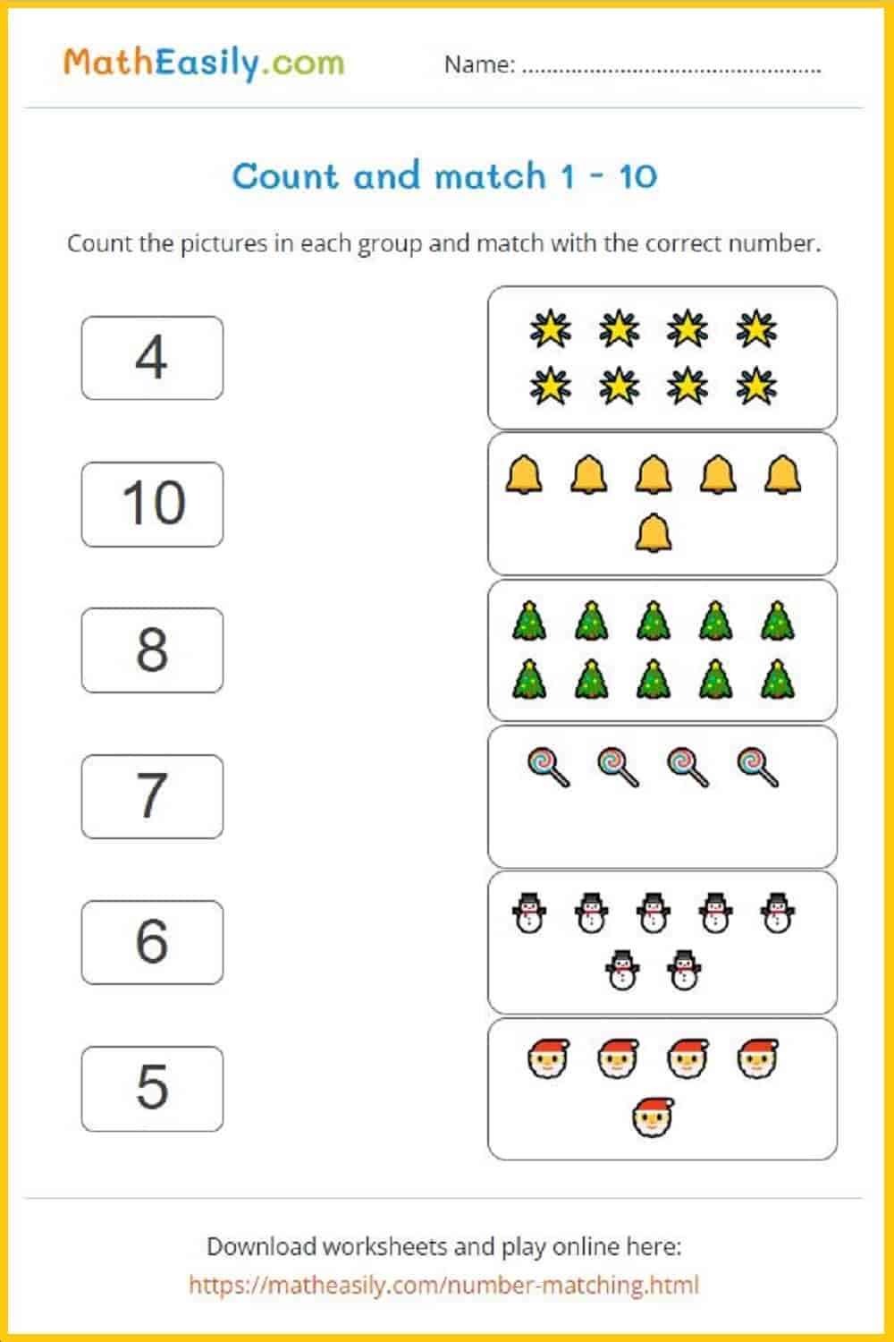 Worksheets For 5 Year Olds Free Printable