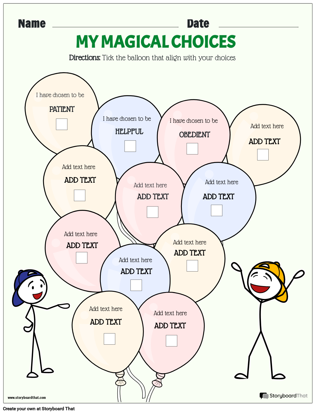 Mindfulness Worksheets Examples Ideas StoryboardThat