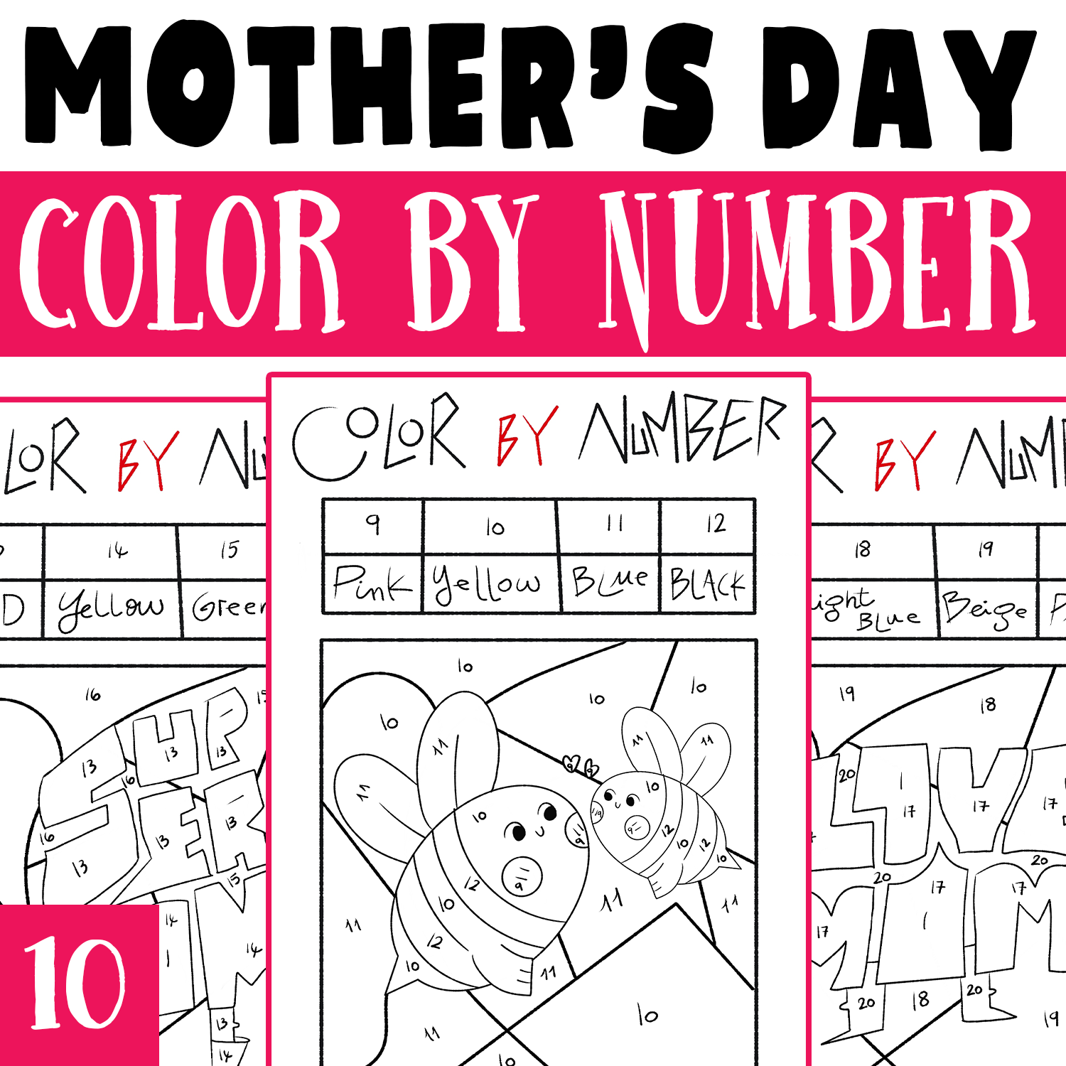 Mother S Day Color By Number Mother S Day Coloring Worksheets Activities Made By Teachers