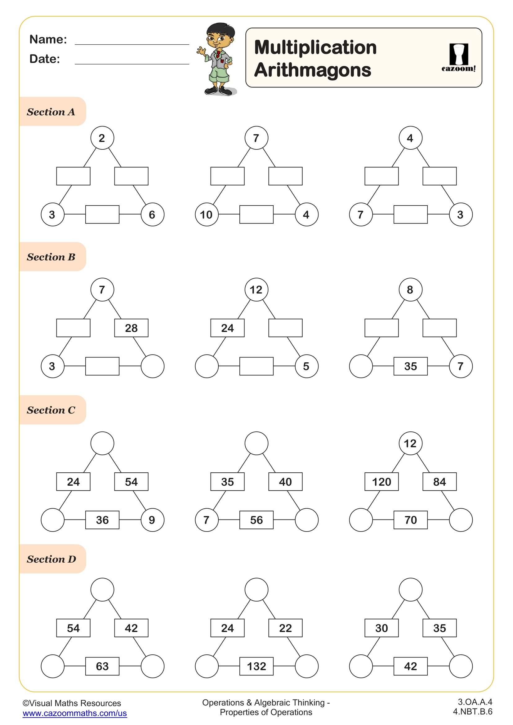 3rd Grade Printable Math Worksheets