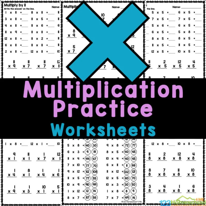 Multiplication Practice Worksheets