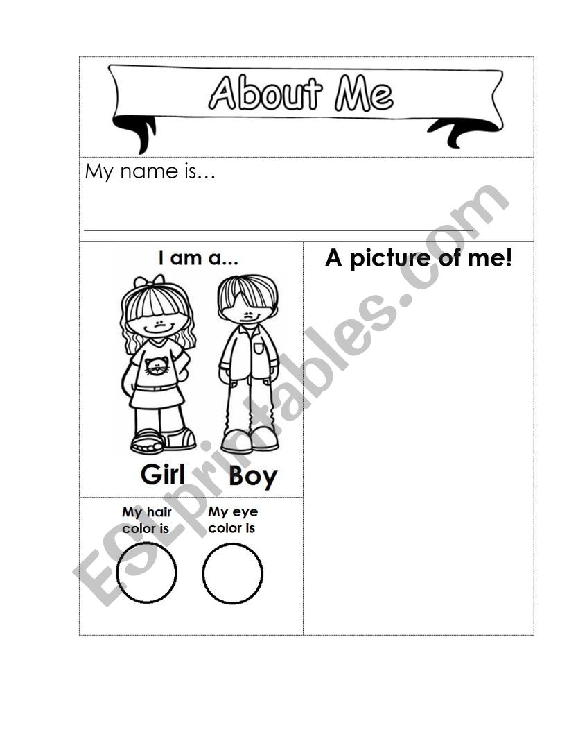 My Name Is ESL Worksheet By Angieri