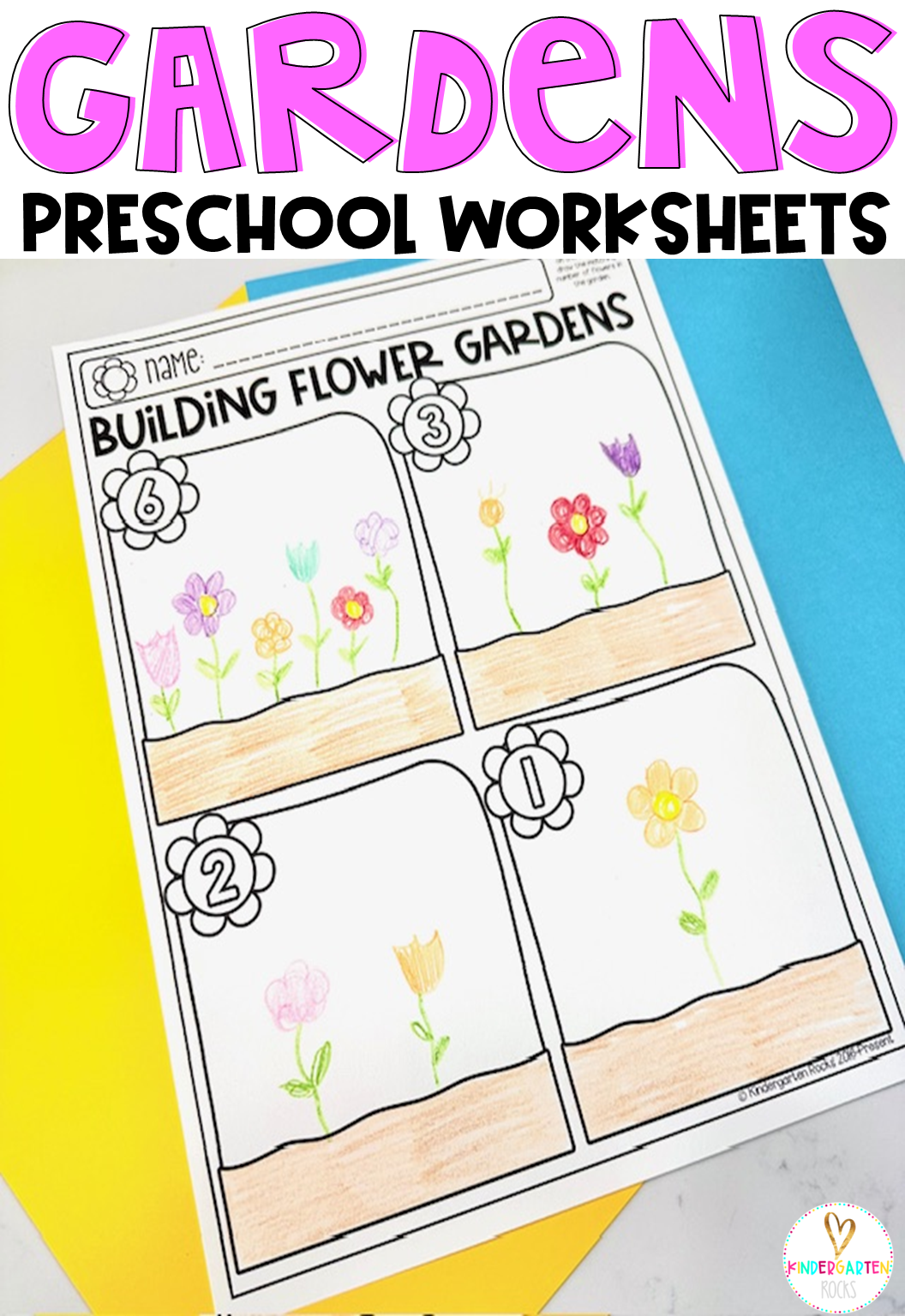 No Prep Garden And Plant Activities Kindergarten Rocks Resources