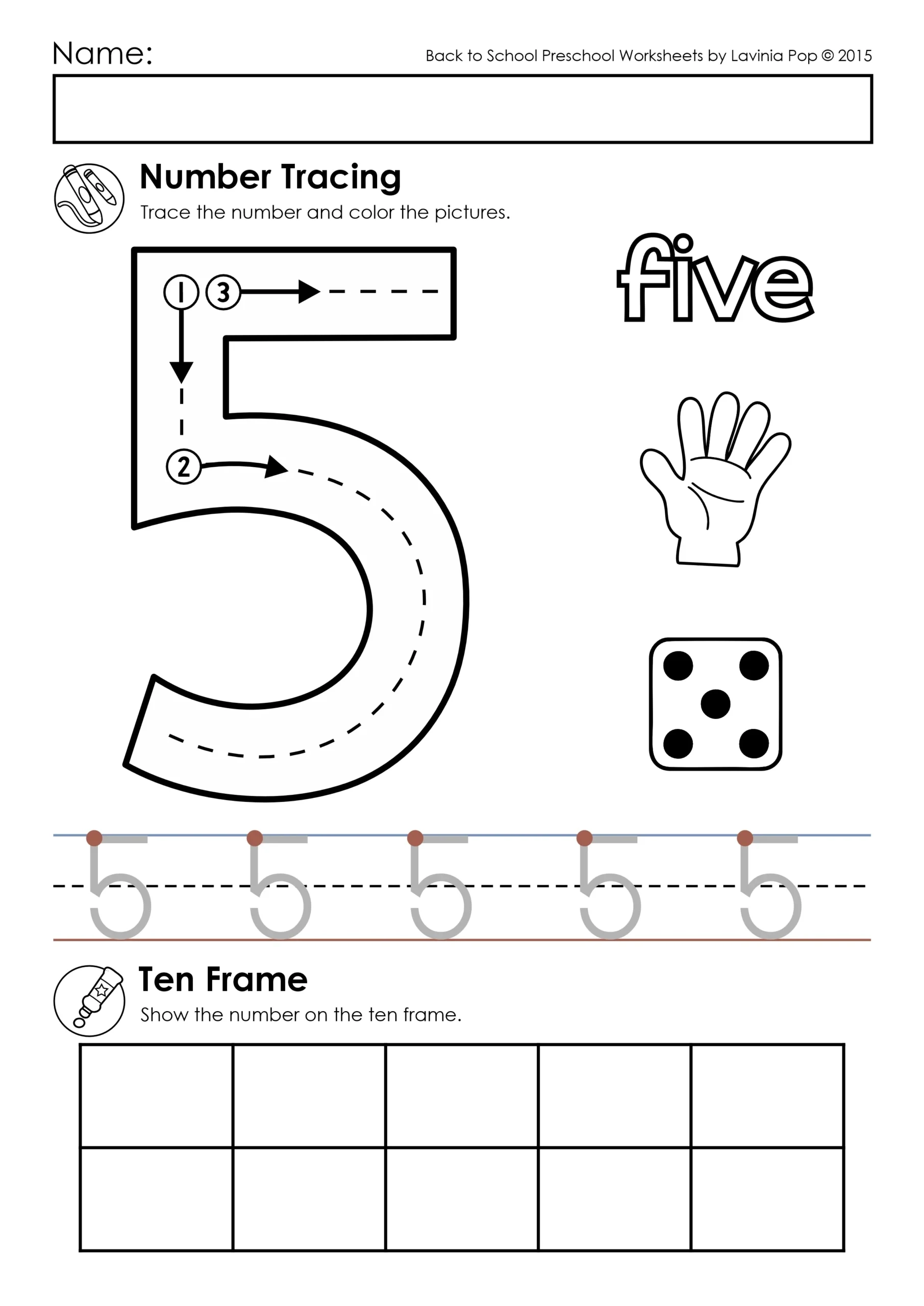 Number Tracing Practice Worksheets 0 10 11 Pages