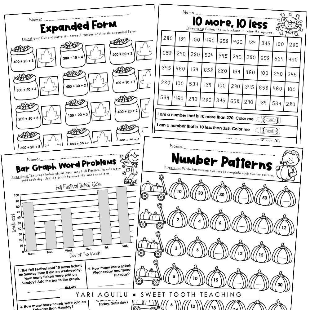 Printable 2nd Grade Worksheets