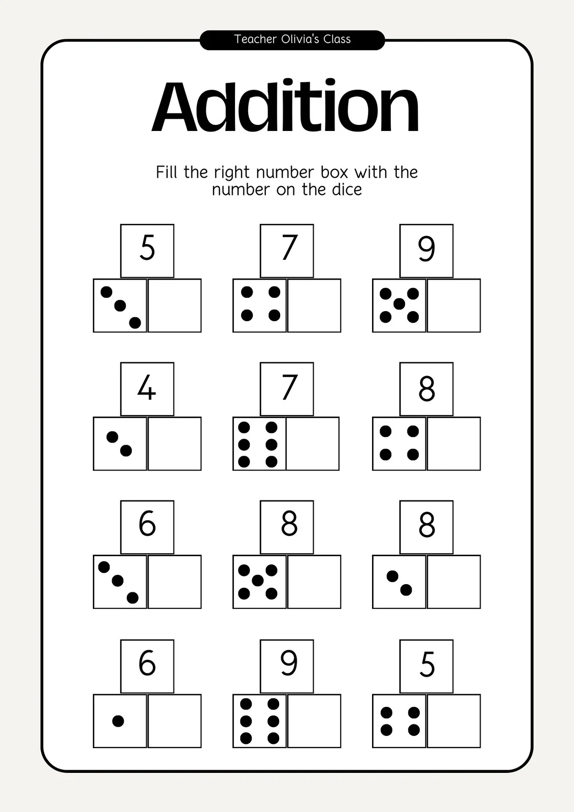 Page 2 Free 1st Grade Math Worksheet Templates To Customize Canva