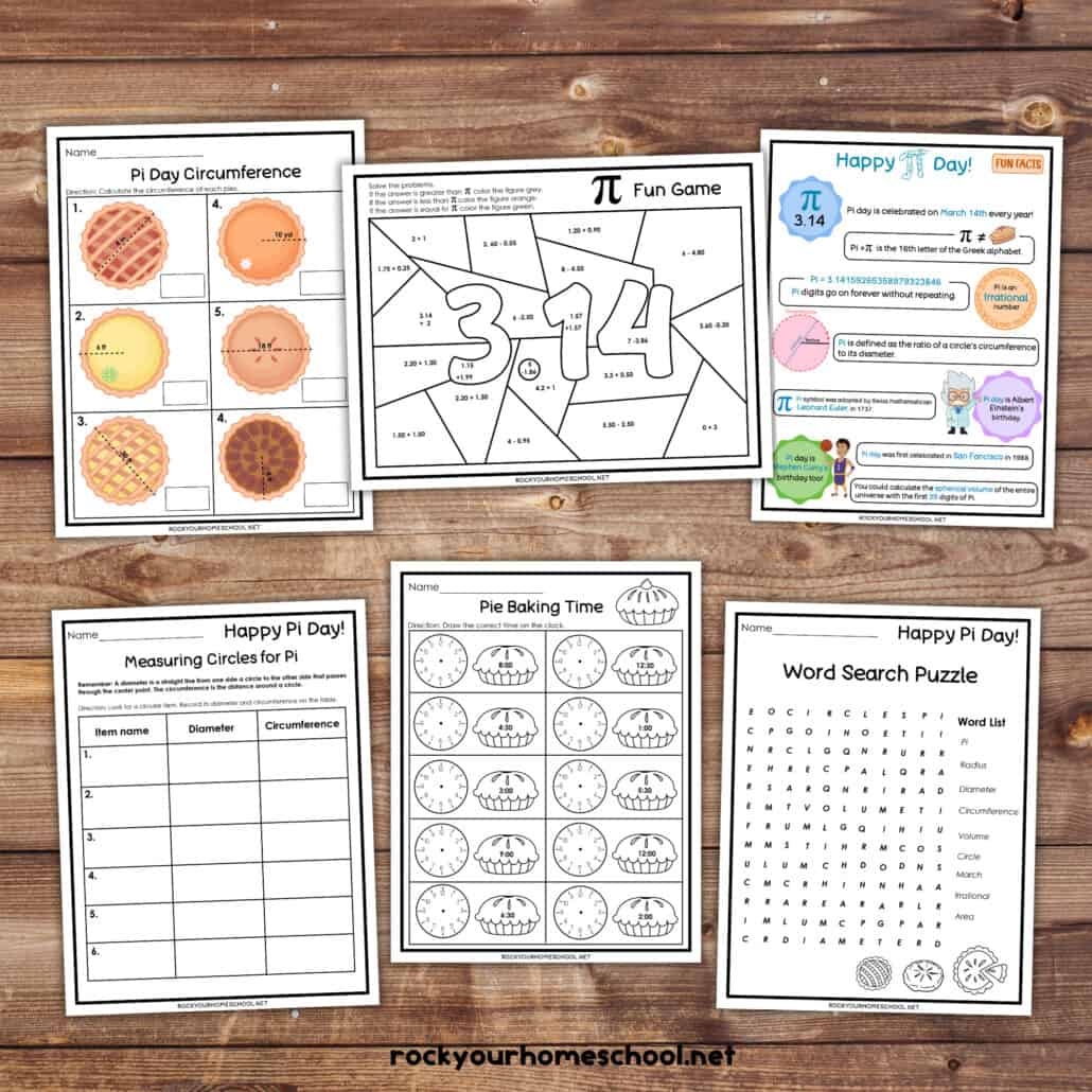 Free Printable Pi Day Worksheets
