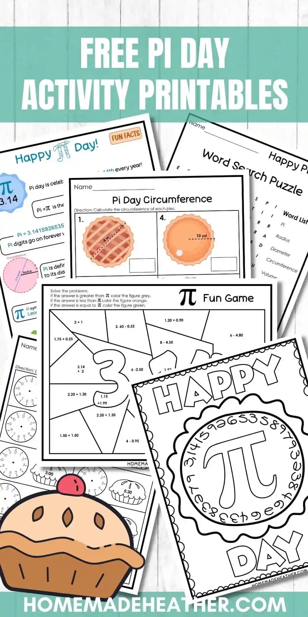 Pi Day Activity Printables Homemade Heather