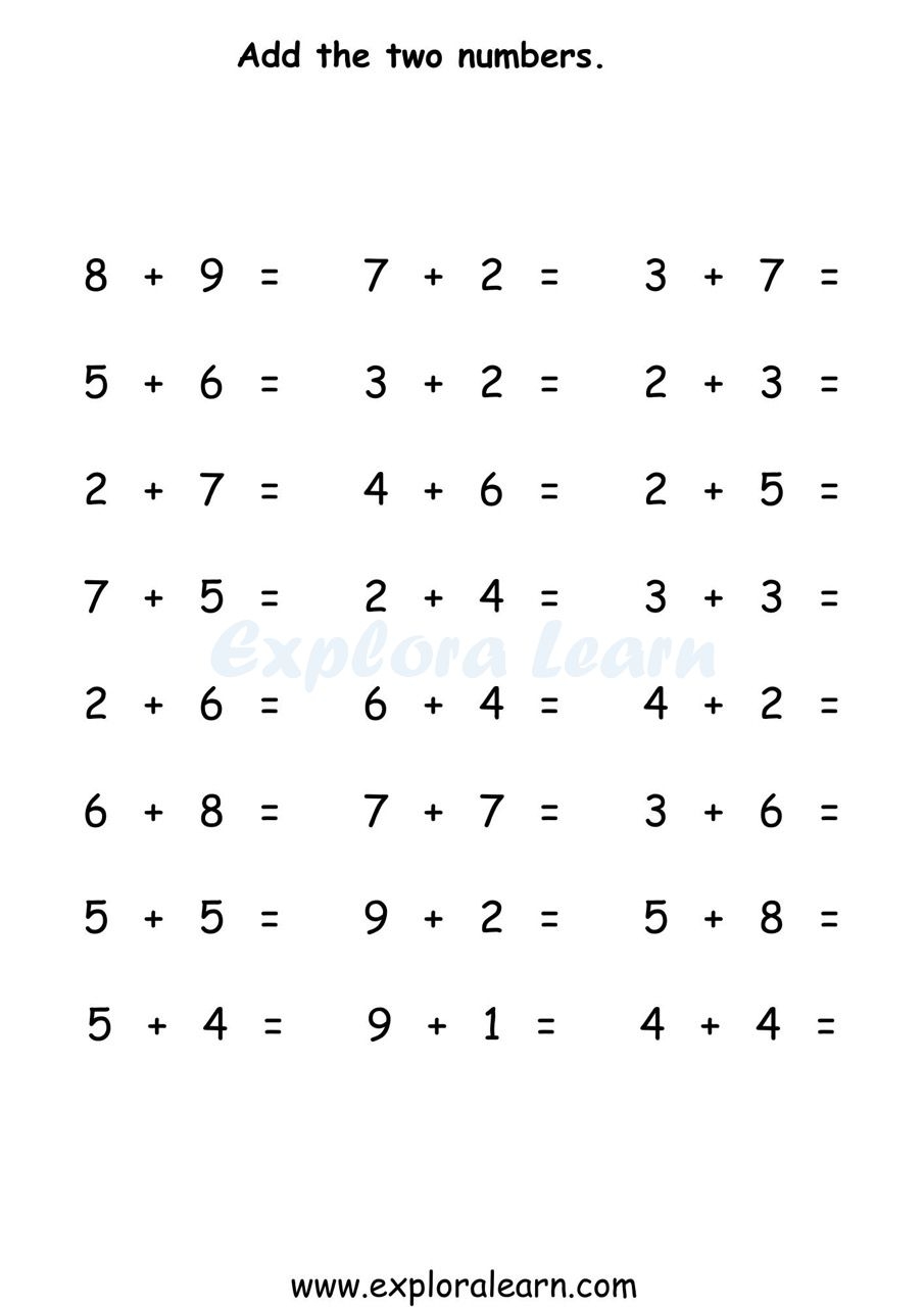 Picture Addition Count Addition And Simple Addition Worksheets Hands On Learning For 2 6 Year Olds