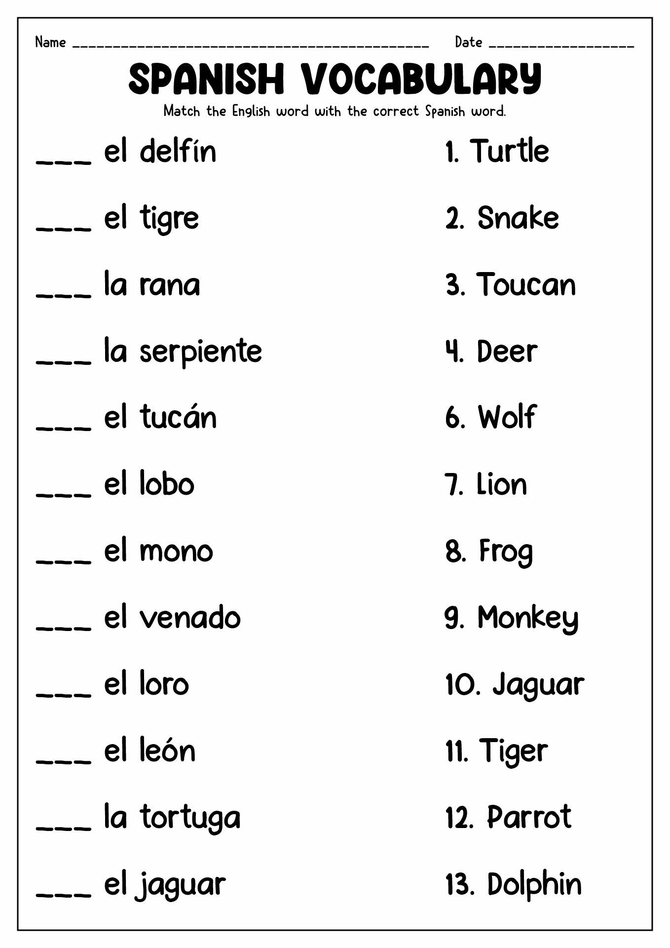 Pinterest Spanish Worksheets Spanish Words For Kids Spanish Worksheets Library