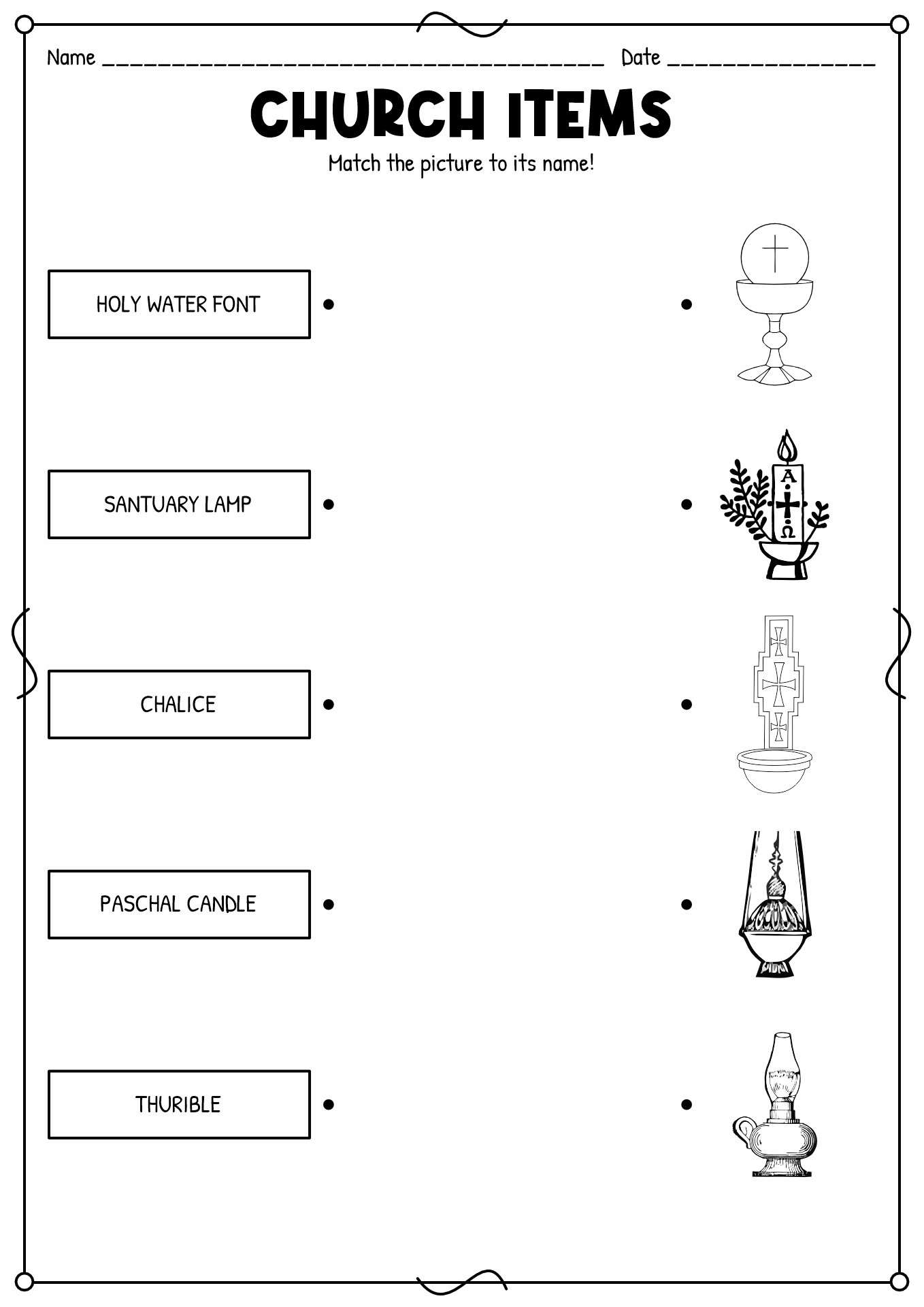 Premium Vector How Many Counting Game With Church Worksheet For 