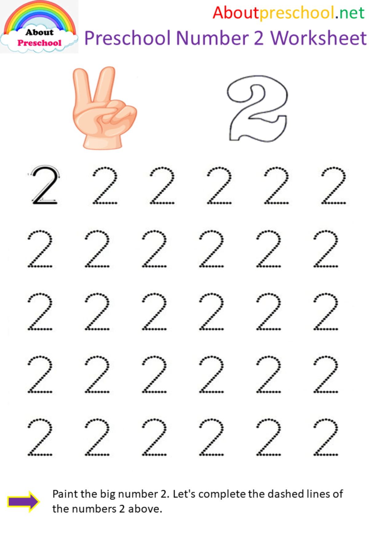 Printable Number 2 Worksheets For Preschool