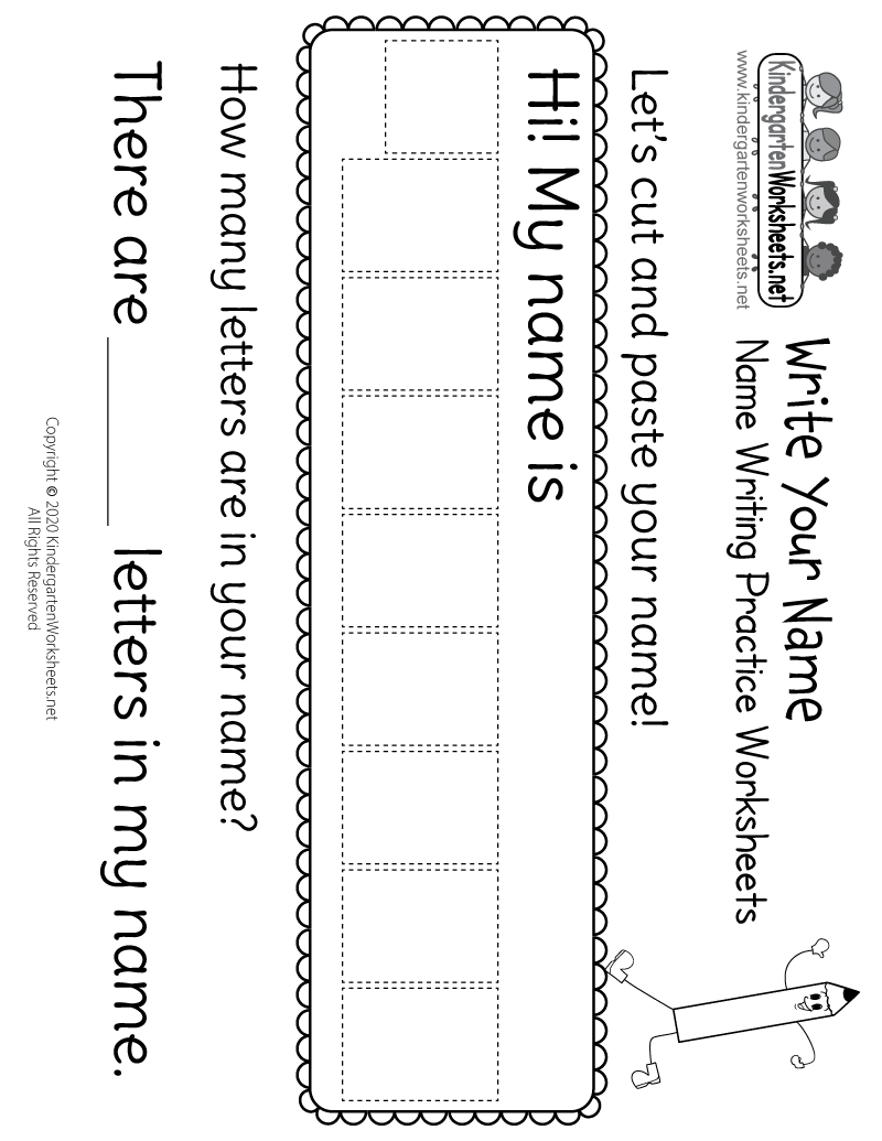 Printable My Name Is Worksheets