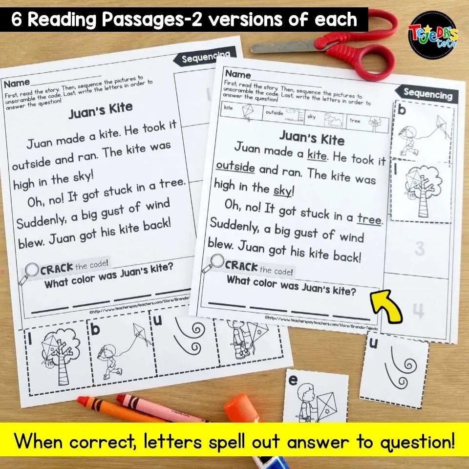 Free Printable Reading Comprehension Worksheets For 1st Graders