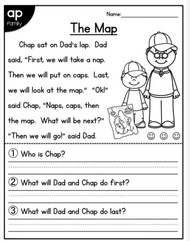 Reading Worksheet For Kids Free Printable Digital PDF Worksheets Library