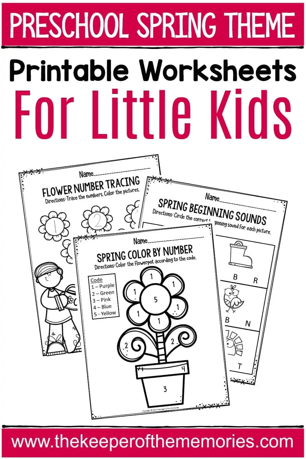 Preschool Gardening Worksheets Printable