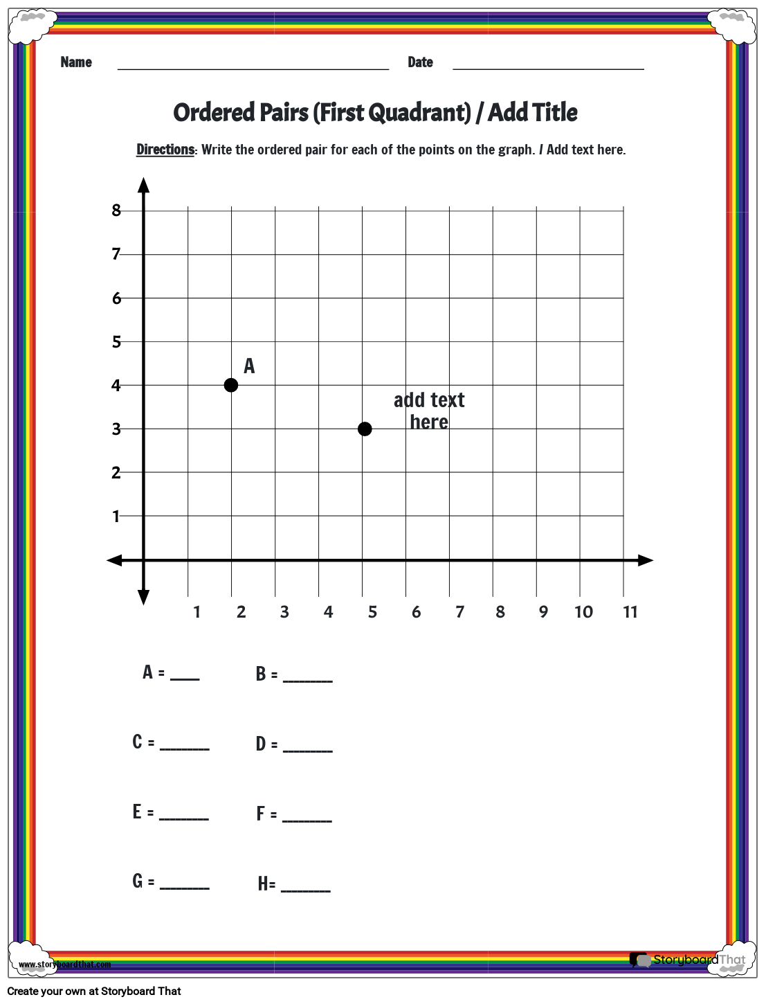 Easy Free Printable Coordinate Graphing Pictures Worksheets