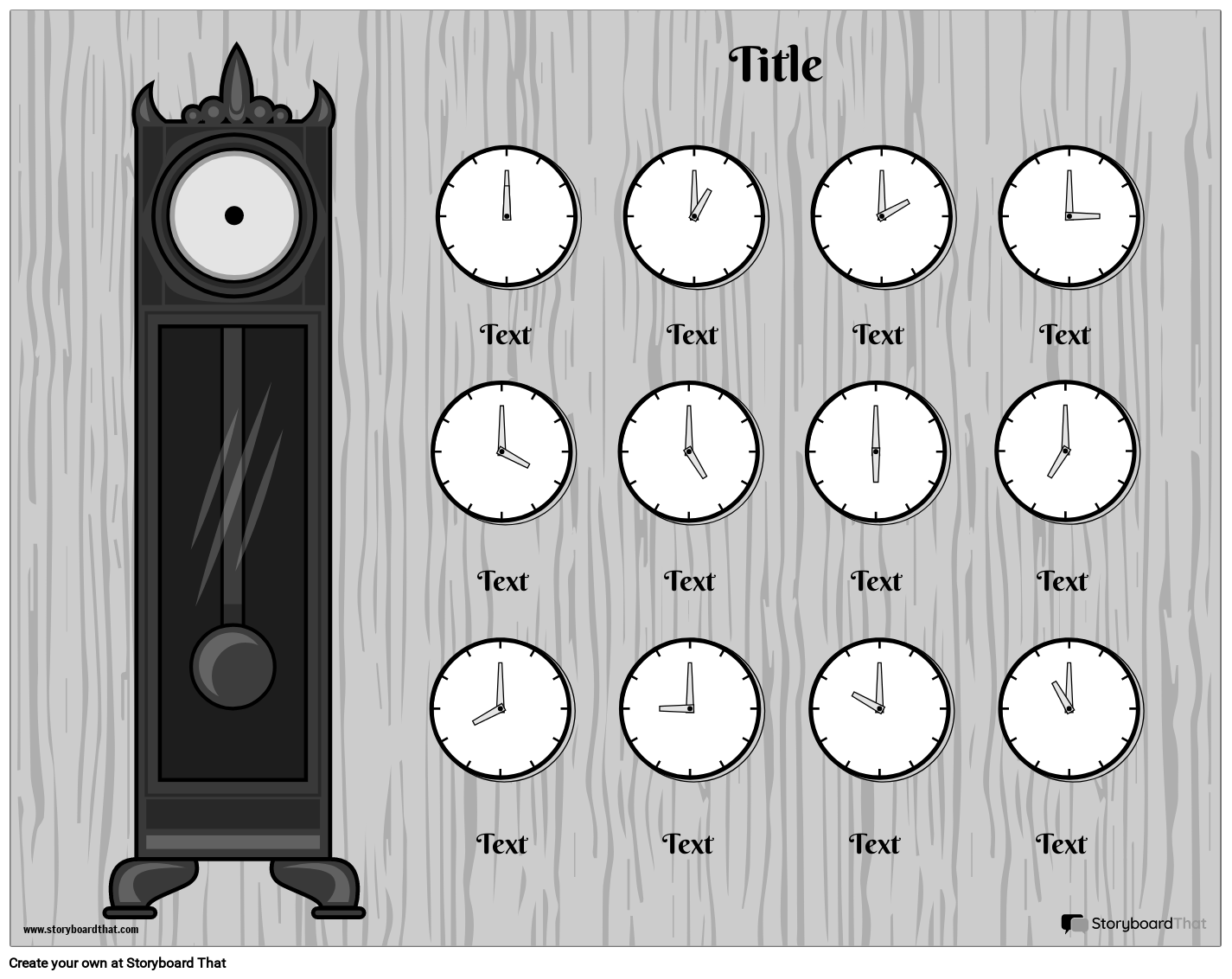 Storyboard That Telling Time Worksheet Creator