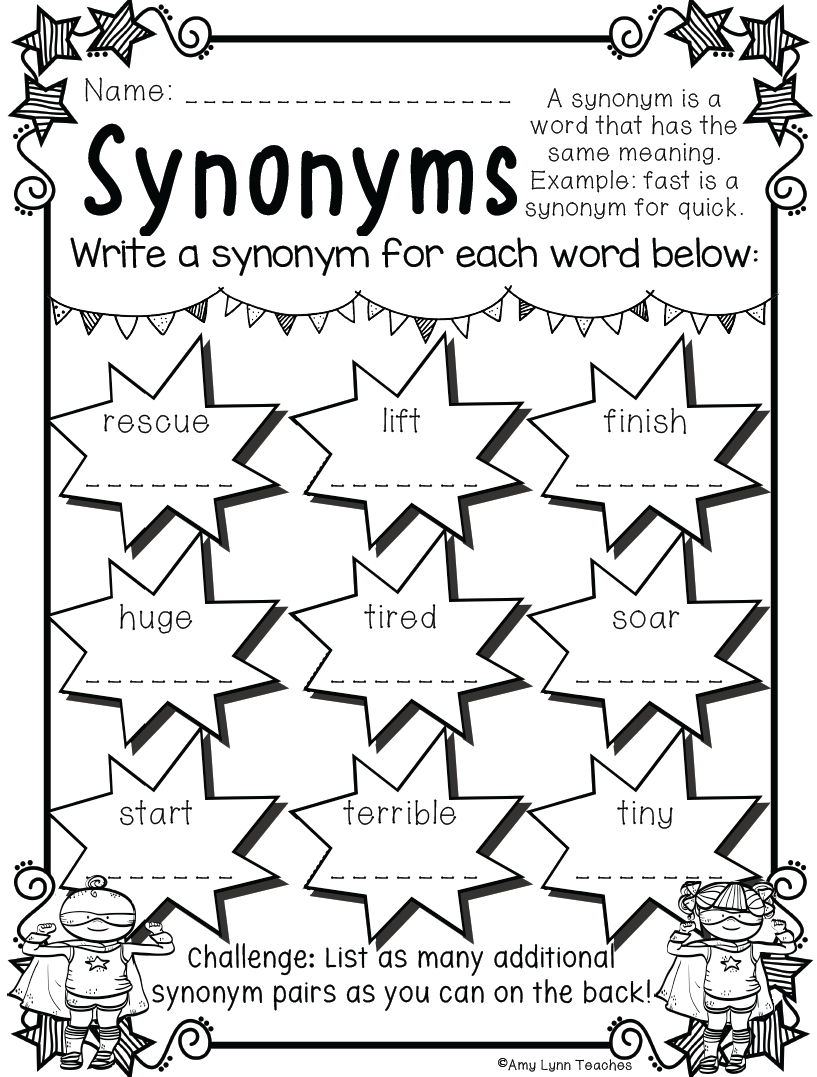 Printable 4th Grade Worksheets