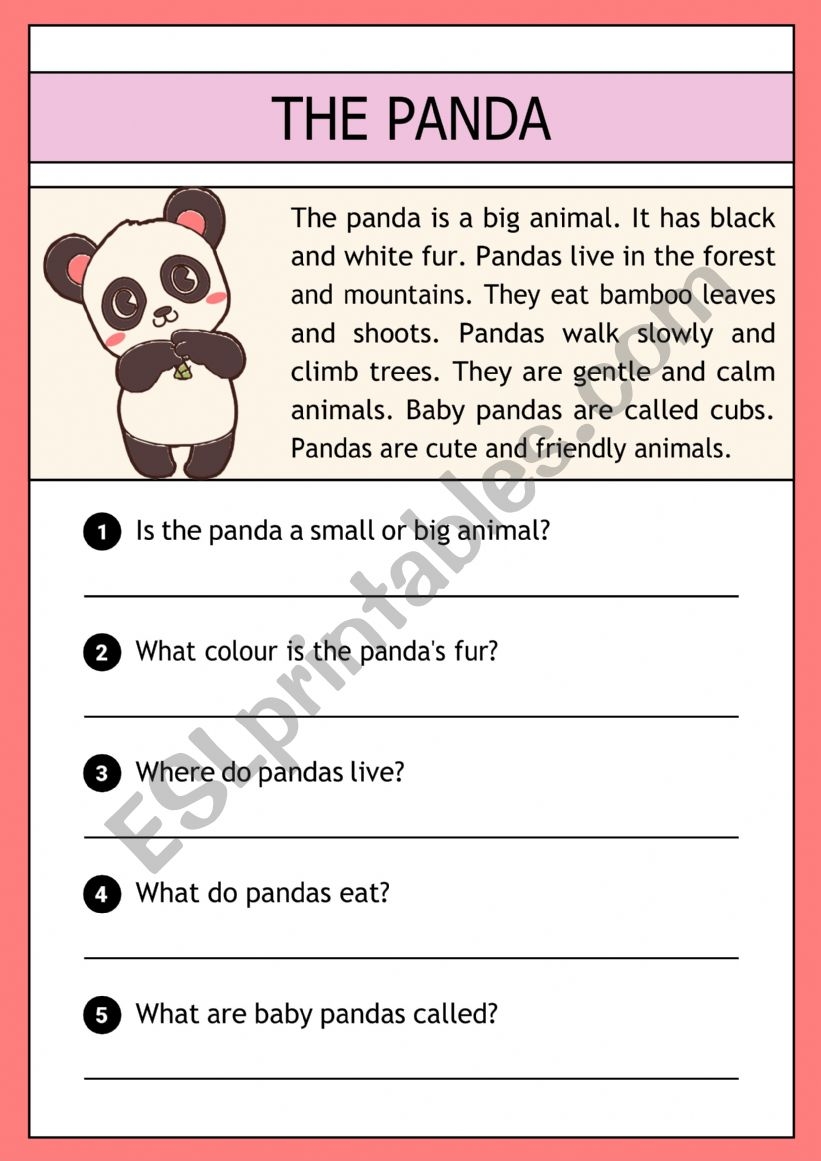 Printable Worksheets Reading