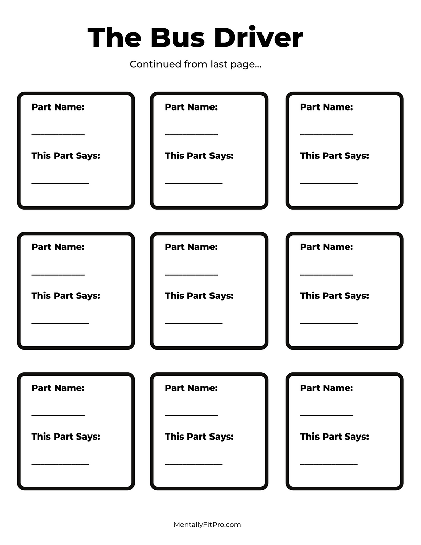 Printable Therapy Worksheets