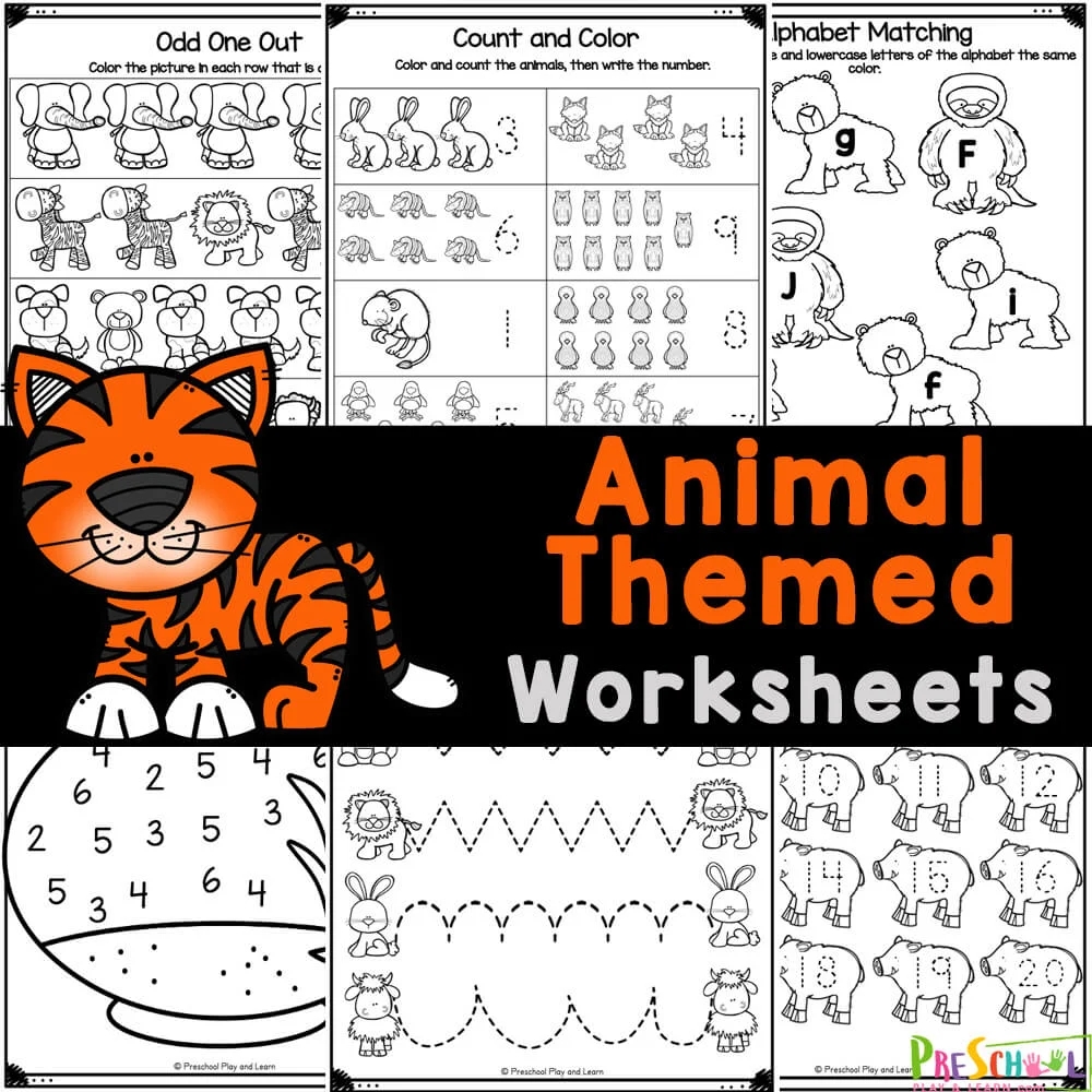 TONS Of FREE Printable Preschool Worksheets