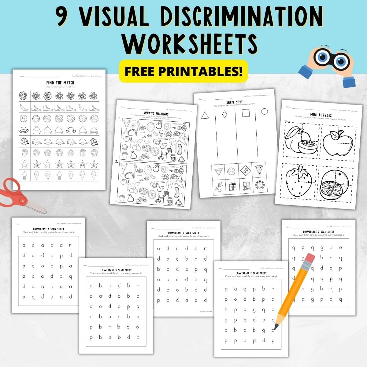 Visual Discrimination Worksheets 9 Free Printables Literacy Learn Visual Discrimination Worksheets 9 Free Printables Literacy Learn