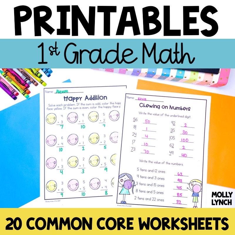 Math For 1st Graders Printable Worksheets Math For 1st Graders Printable Worksheets
